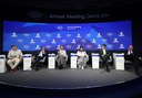 Painel com ministra Marina Silva e presidente da Colômbia, Gustavo Petro, em Davos. Foto: MMA