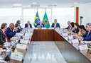 Presidente Lula, vice-presidente Geraldo Alckmin e ministros participam de reunião sobre questão Yanomami. Foto: Ricardo Stuckert/PR