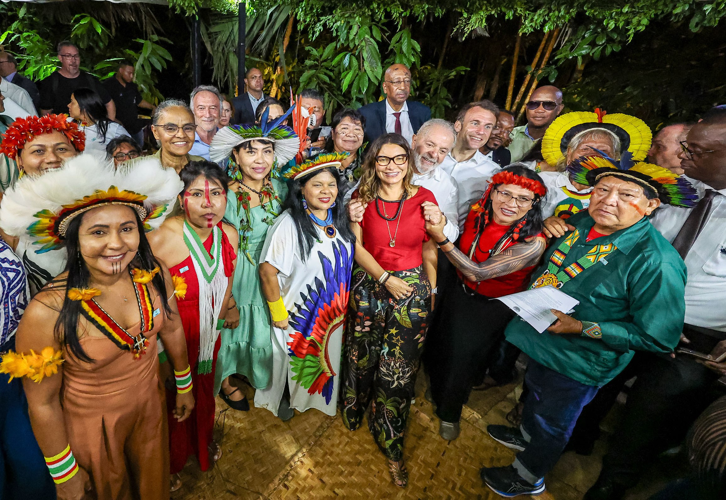 Encontro com lideranças indígenas em Belém (PA). Foto: Ricardo Stuckert/PR