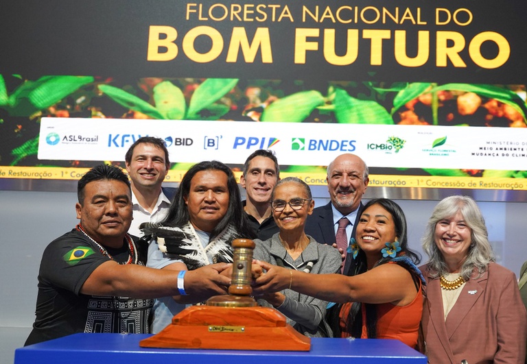  Na B3, Governo do Brasil realiza primeira concessão do país para restauração com base em créditos de carbono na Flona do Bom Futuro .jpg