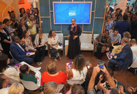 “A perspectiva da ética é o que vai fazer a diferença", diz Marina Silva na inauguração do Pavilhão do Balanço Ético Global na COP30