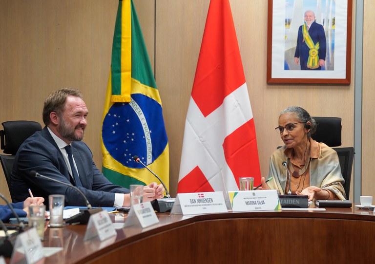 Ministra Marina Silva recebe ministro de Cooperação para o Desenvolvimento e Política Climática Global da Dinamarca, Dan Jørgensen
