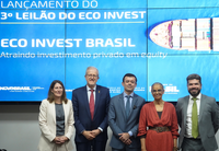 Governo federal anuncia 3º leilão do Eco Invest Brasil para atrair investimentos em participação societária