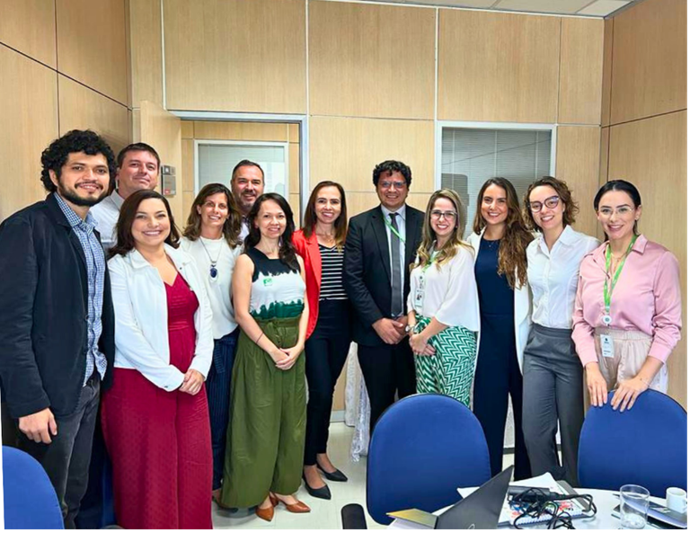 Equipe do Projeto PCB em reunião no Ministério do Meio Ambiente e Mudança do Clima | Foto: MMA/Yuri Fonseca