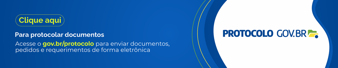 Clique aqui para protocolar documentos. Acesse o gov.br/protocolo para enviar documentos, pedidos e requerimentos de forma eletrônica