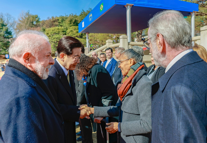 Marina Silva participa de visita de Estado de Lula à Coreia do Sul