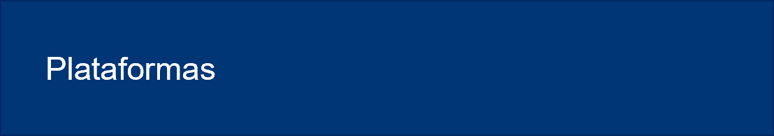 ícone plataformas azul