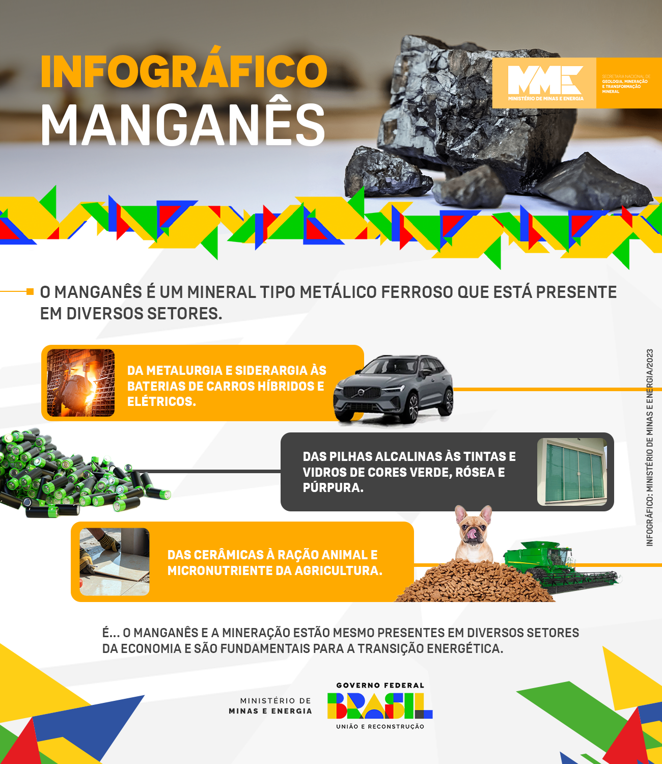 Quarto metal mais usado no mundo, o manganês é mais um mineral considerado estratégico para o Brasil