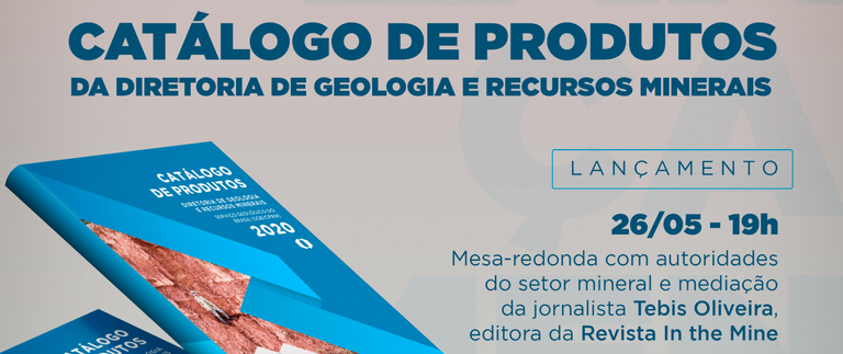 CPRM lança catálogo de produtos de geologia e recursos minerais