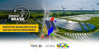 Indústria brasileira atinge 64,4% do uso de energia renovável