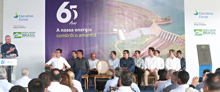 Ministro de Minas e Energia participa de solenidade dos 65 anos de Furnas