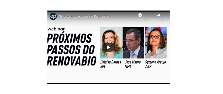 MME participa de webinar sobre o Renovabio