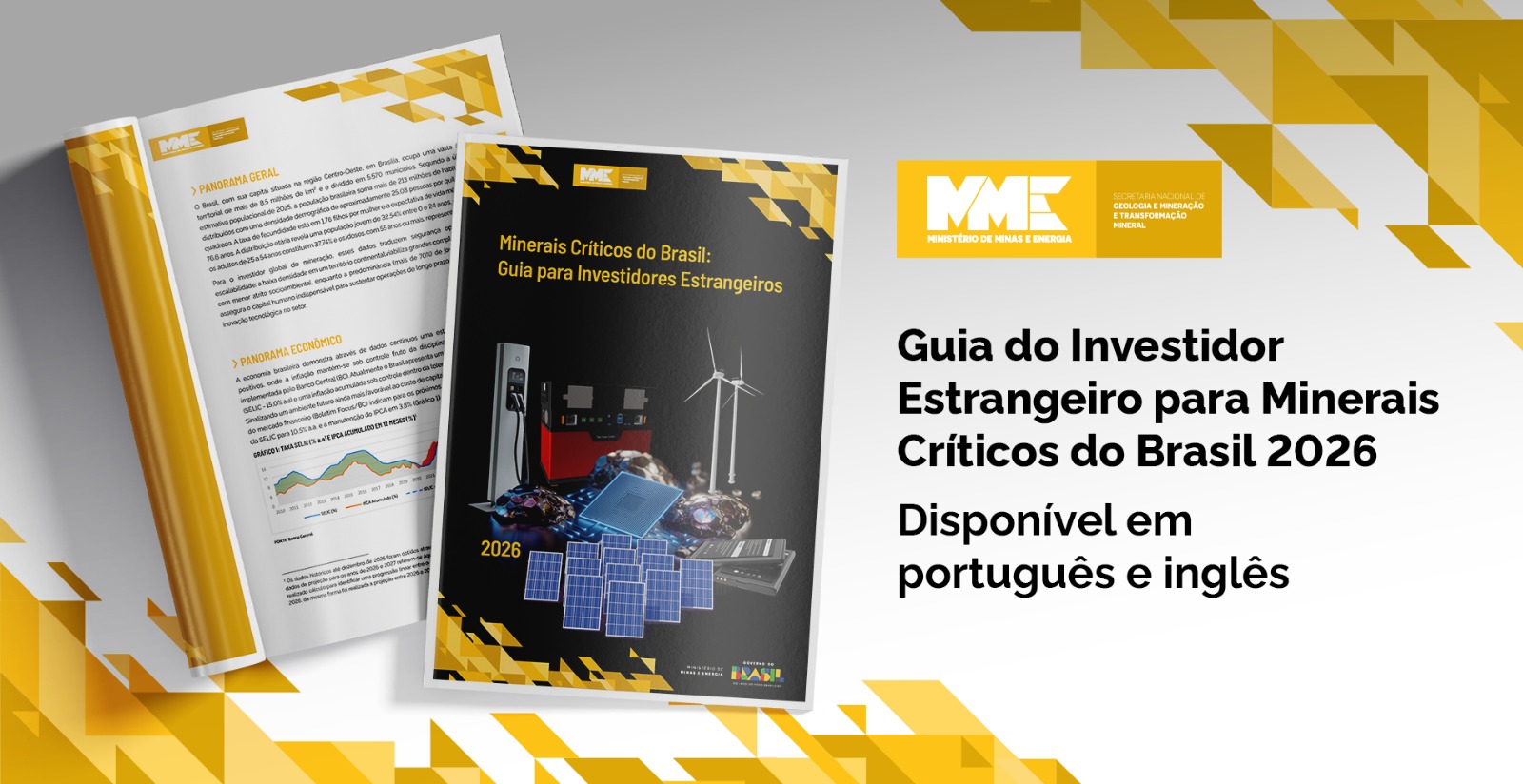 Publicação apresenta vantagens competitivas do Brasil, segurança regulatória e oportunidades na cadeia mineral estratégica, reforçando o protagonismo do país na transição energética mundial