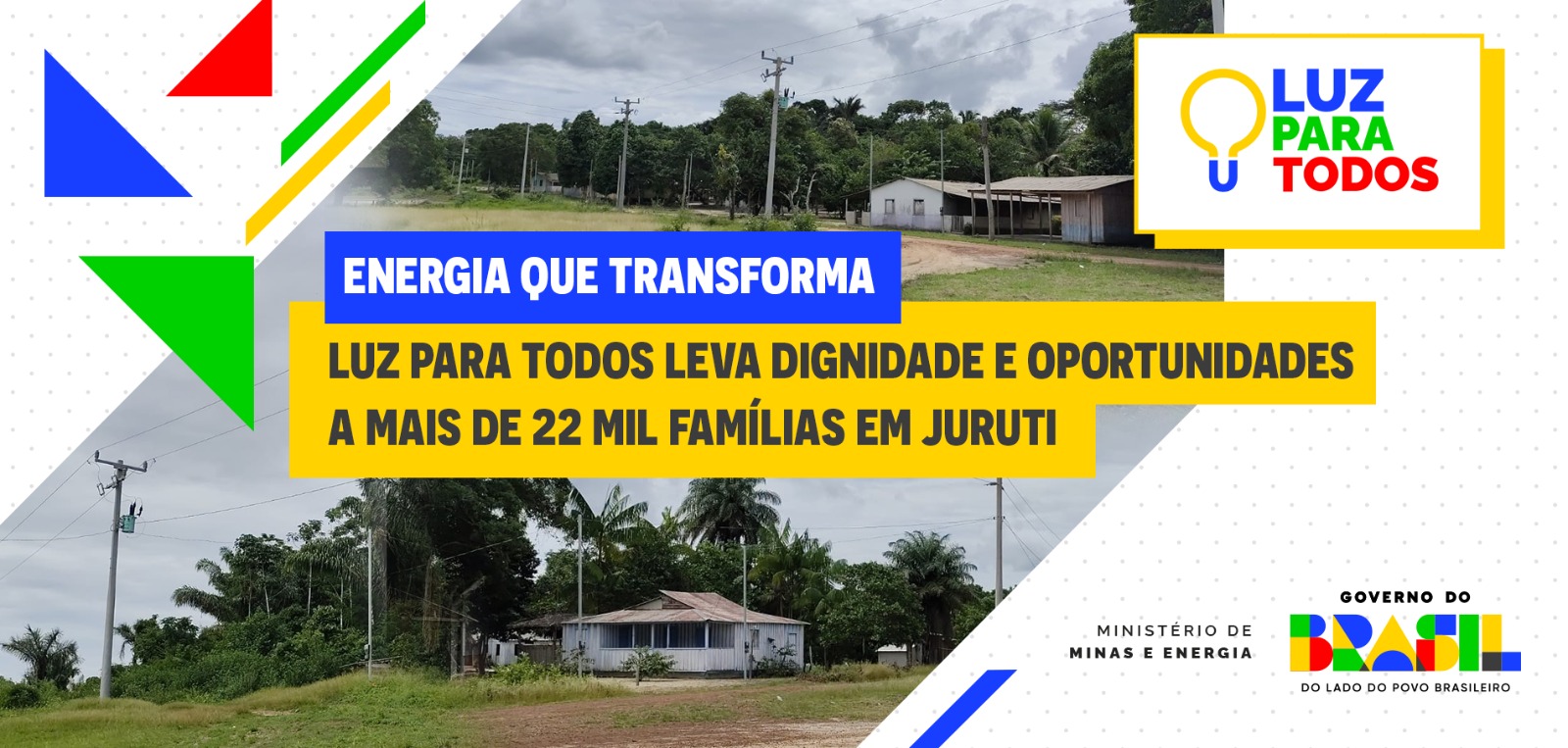 Obras na comunidade Juruti Velho levam energia elétrica a áreas isoladas e devem beneficiar cerca de mil novas famílias até julho