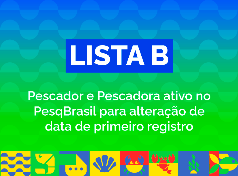 Lista com os nomes  de Pescador e pescadora suspensa no SISRGP e ativa no Pesq Brasil