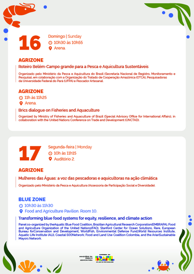 agenda dias 16 e 17
