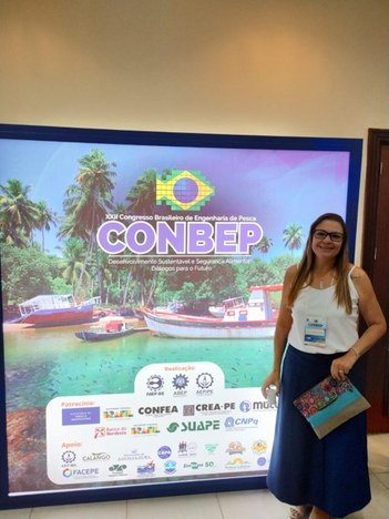Carol no Congresso Brasileiro de Engenharia de Pesca (CONBEP)