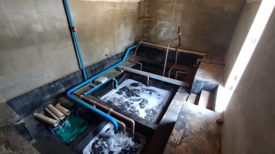  sistema de filtragem mecânica do filtro biológico do setor de reprodução completa e operante