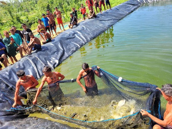 Viveiro escavado compõe as entregas do Governo Federal no território 