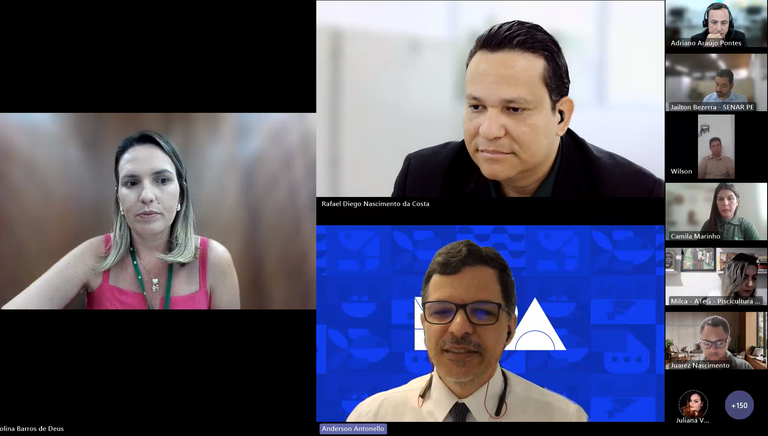 MPA realiza capacitação sobre regularização da aquicultura para técnicos do SENAR