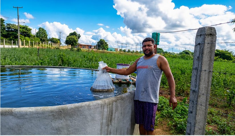 Sistemas integrados de piscicultura promovem inclusão produtiva para famílias em situação de vulnerabilidade socioambiental