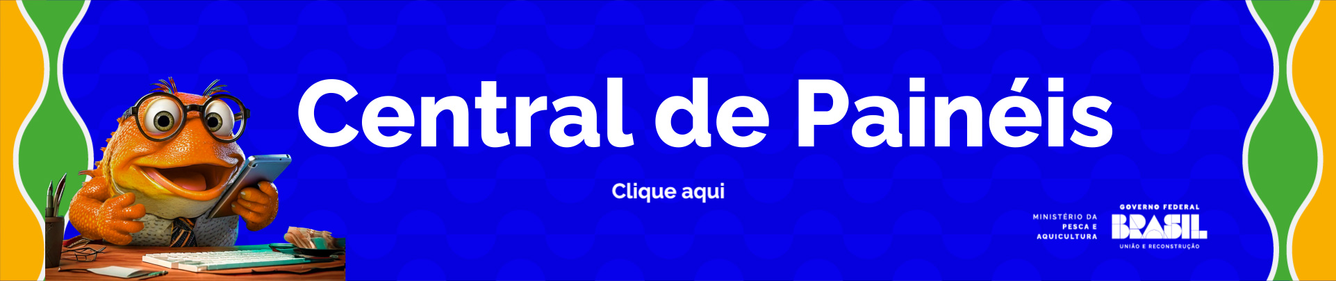 painel para acesso aos painéis e listas de embarcações