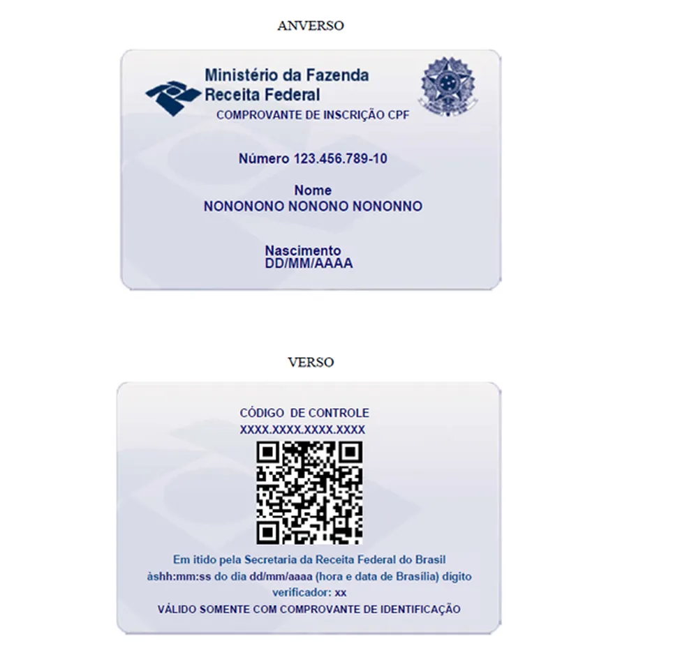 cartão cpf