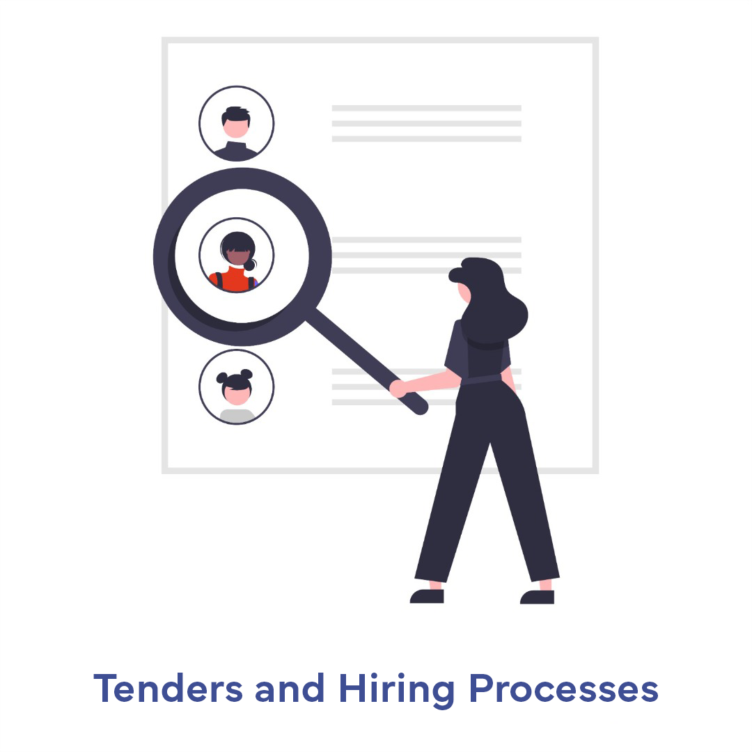 Tenders and hiring processes