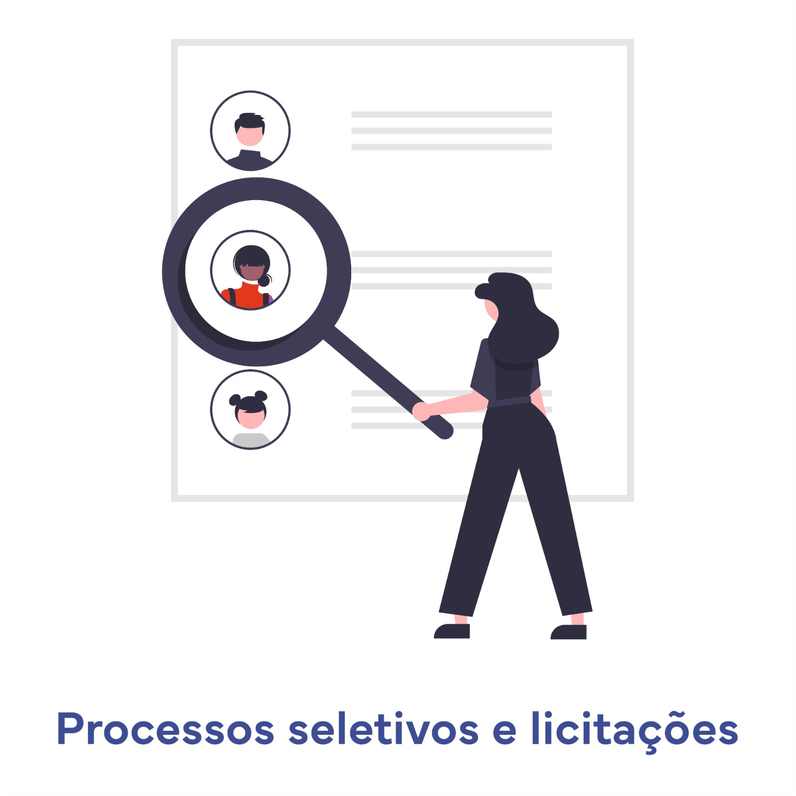 Processos seletivos e licitações