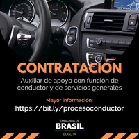 Contratación - Auxiliar de apoyo con función de conductor y de servicios generales