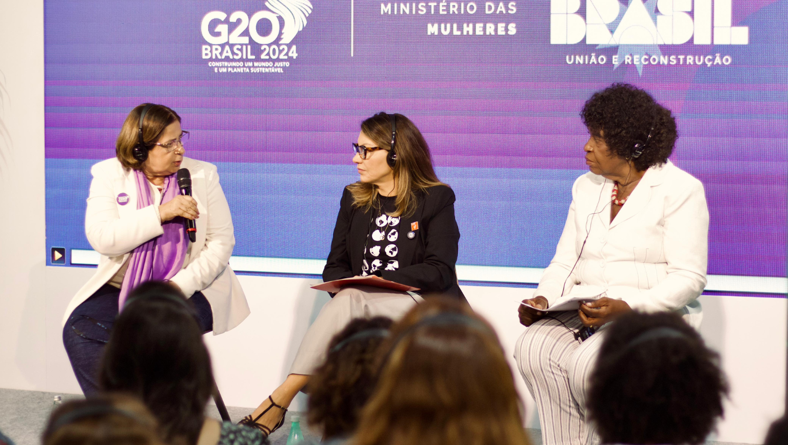 Painel no G20 Social debate as mulheres no centro do desenvolvimento