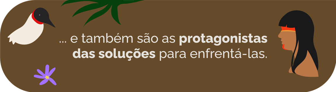 Banner: Mulheres são protagonistas das soluções para enfrentar a crise climática