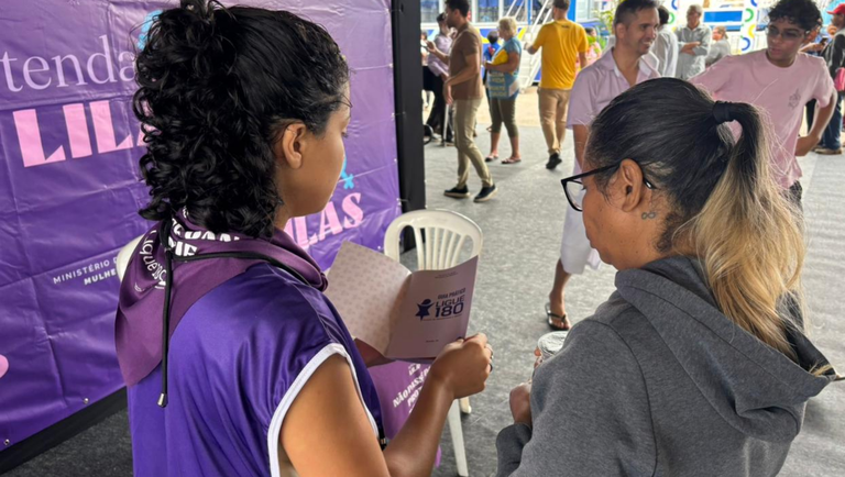 Tenda Lilás marca presença no Governo do Brasil na Rua e reforça campanha pelo fim da violência contra as mulheres