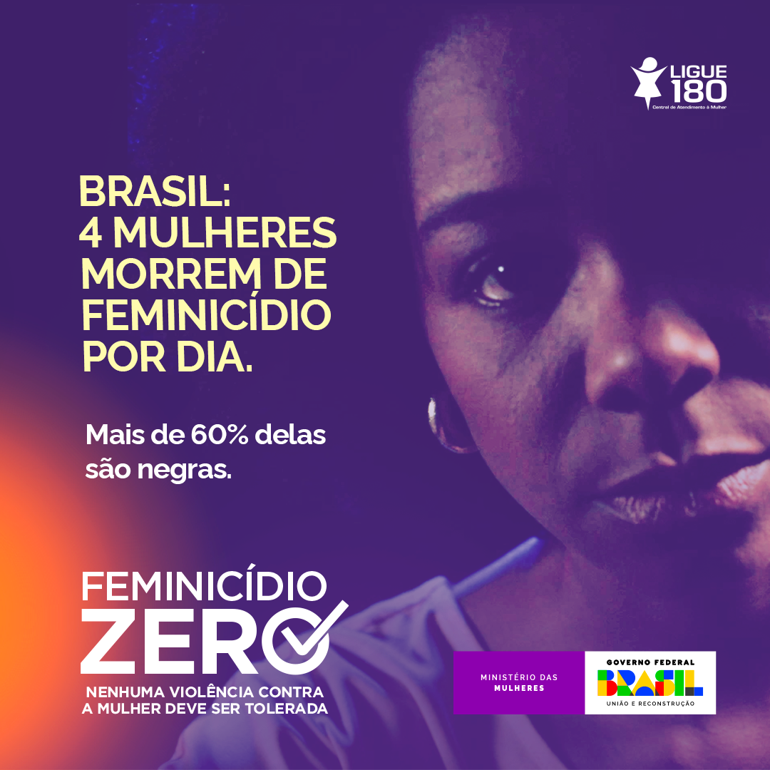 Brasil: 4 mulheres morrem de feminicídio por dia