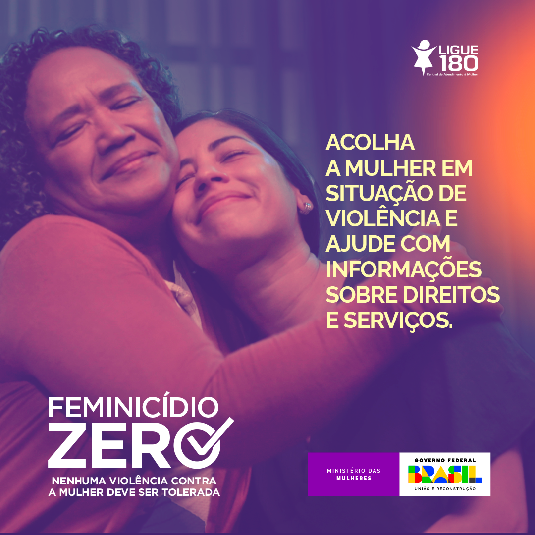 Acolha a mulher em situação de violência