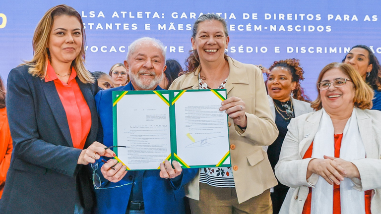 Sanção da lei que amplia direitos no Bolsa Atlela a esportistas grávidas e puérperas