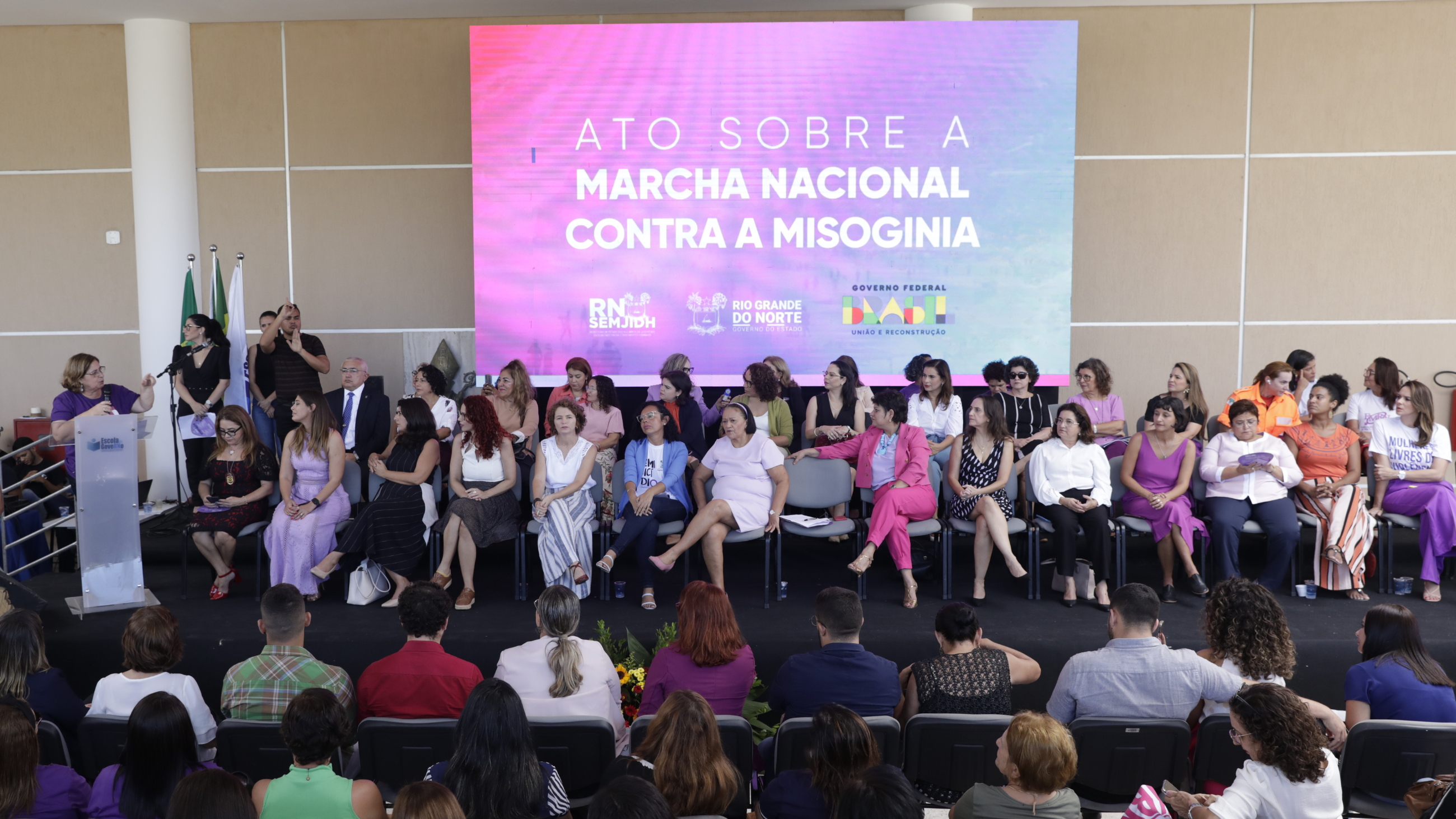 Ato pela Marcha Nacional contra a Misoginia no RN