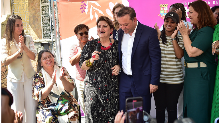 Ministra das Mulheres participa da reinauguração do Centro Especializado de Atendimento à Mulher Neuza Santos