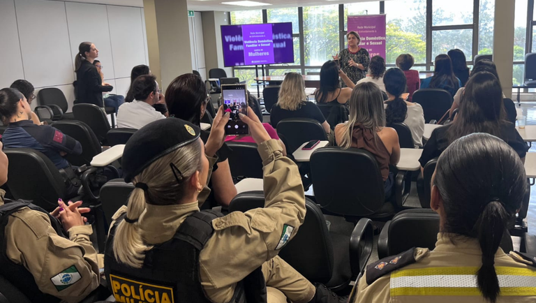 Reunião mensal da Rede Municipal de Enfrentamento à Violência Doméstica, Familiar e Sexual Contra as Mulheres de Londrina (PR)