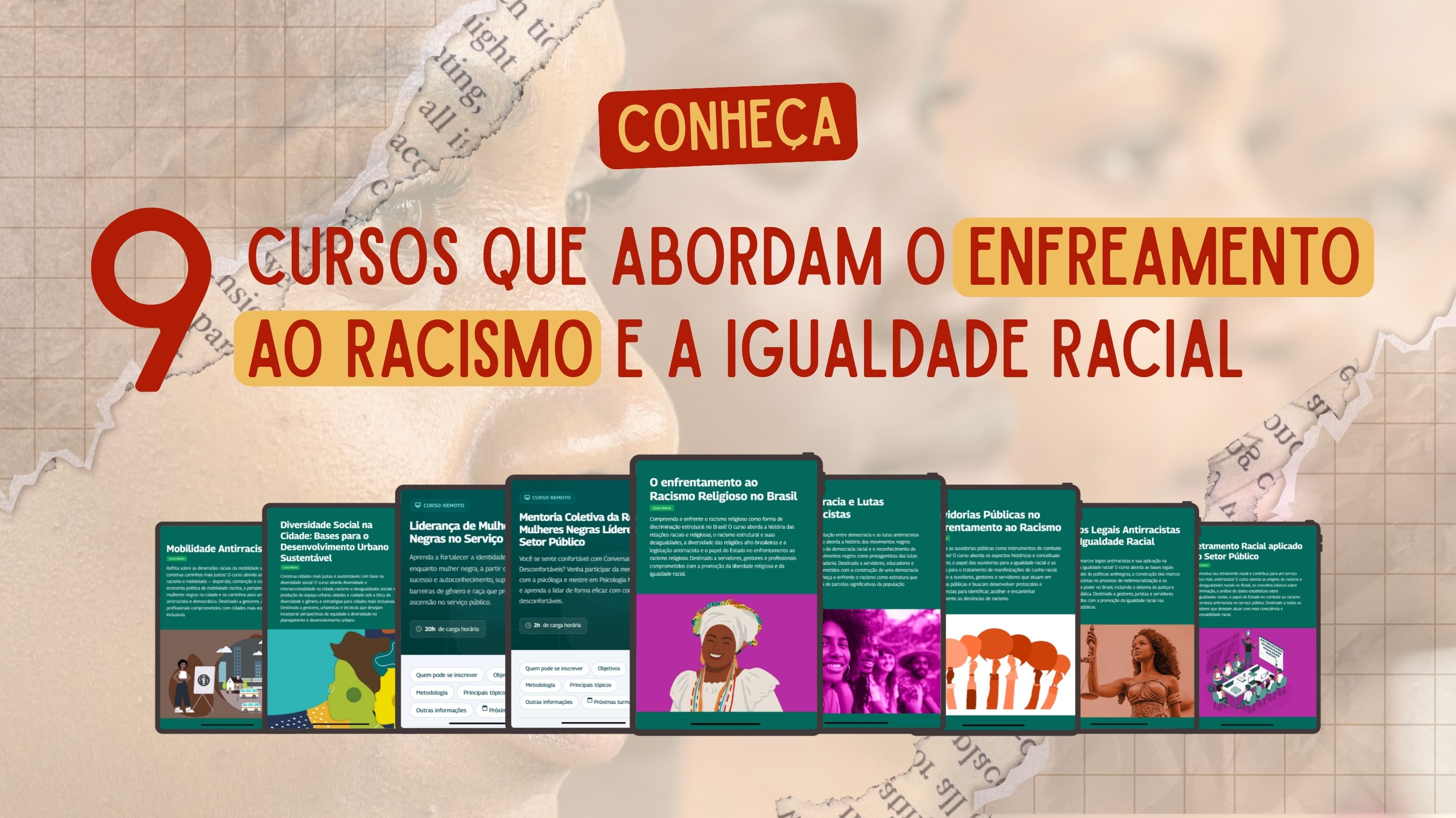 Conheça 9 cursos que abordam enfrentamento ao racismo e igualdade racial