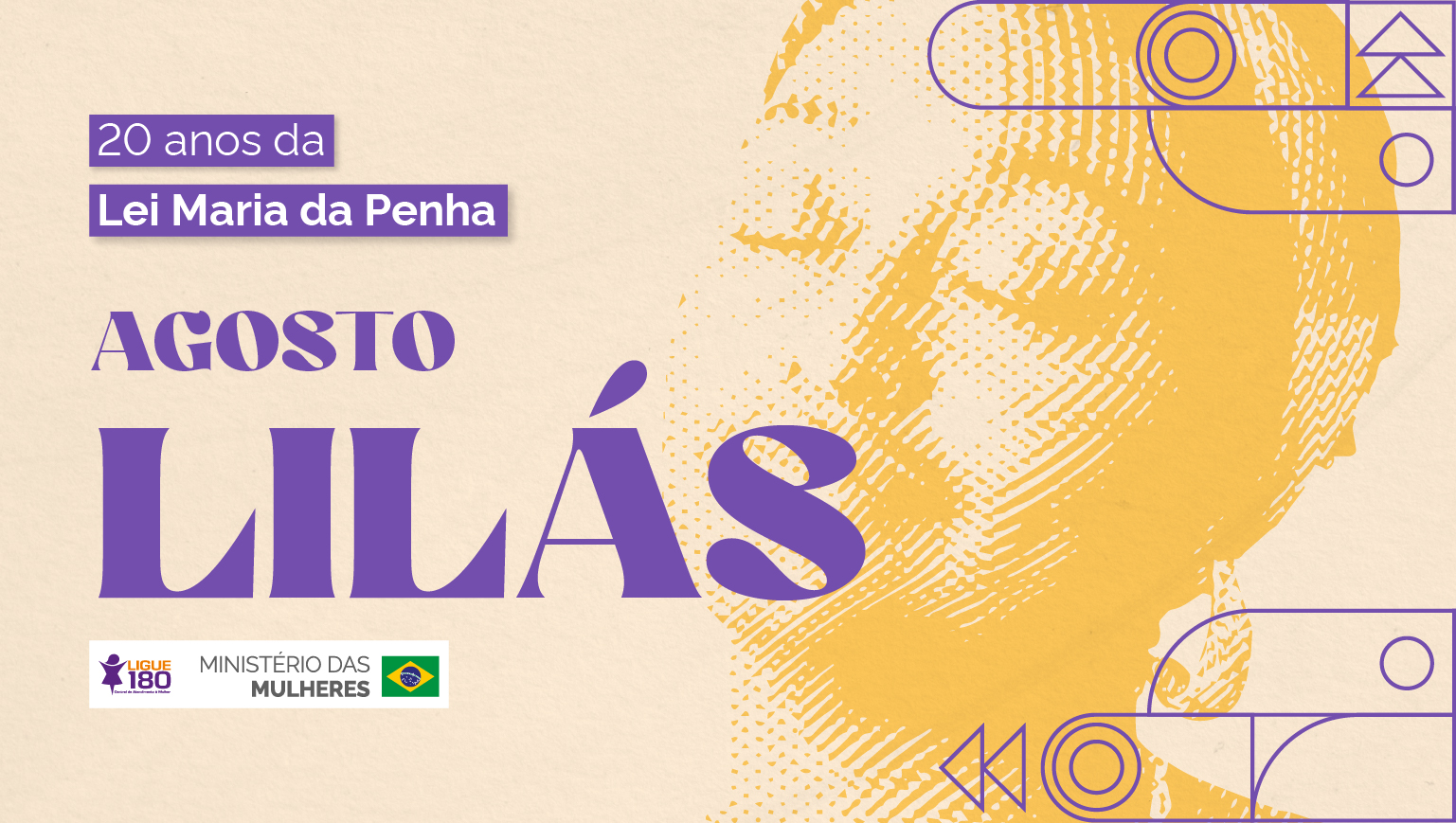 Banner Agosto Lilás