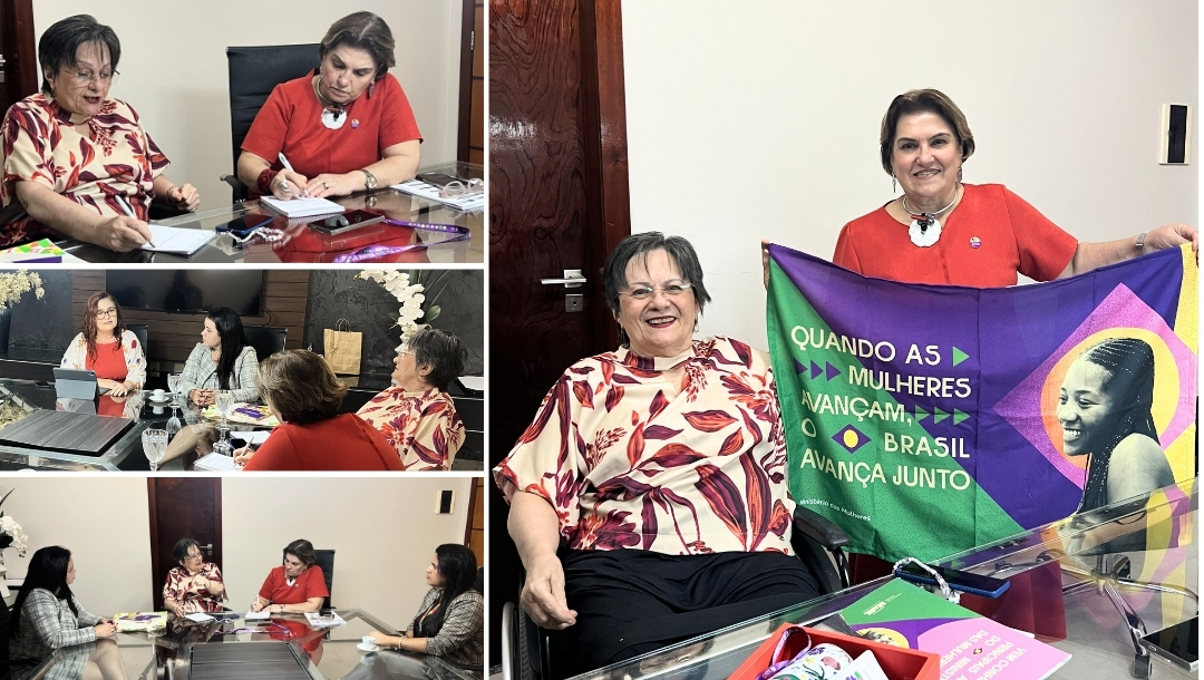 Maria da Penha e ministra Márcia Lopes