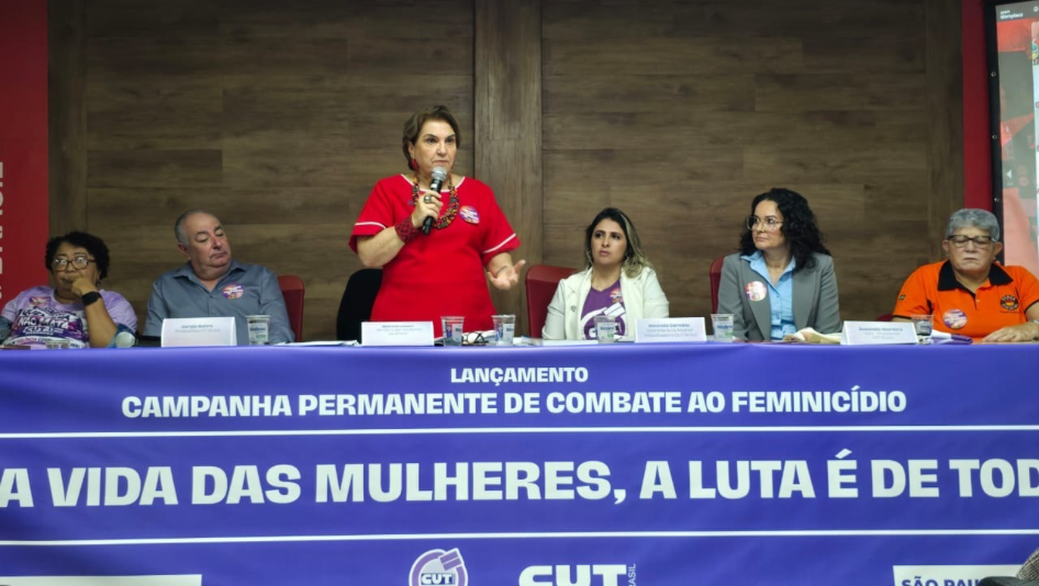 CUT lança campanha contra o feminicídio