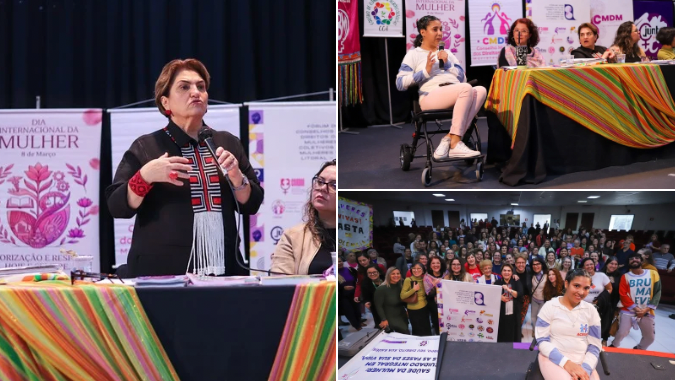 Ministra Márcia Lopes em agenda no Paraná. Foto: Marla Galdino/MMulheres