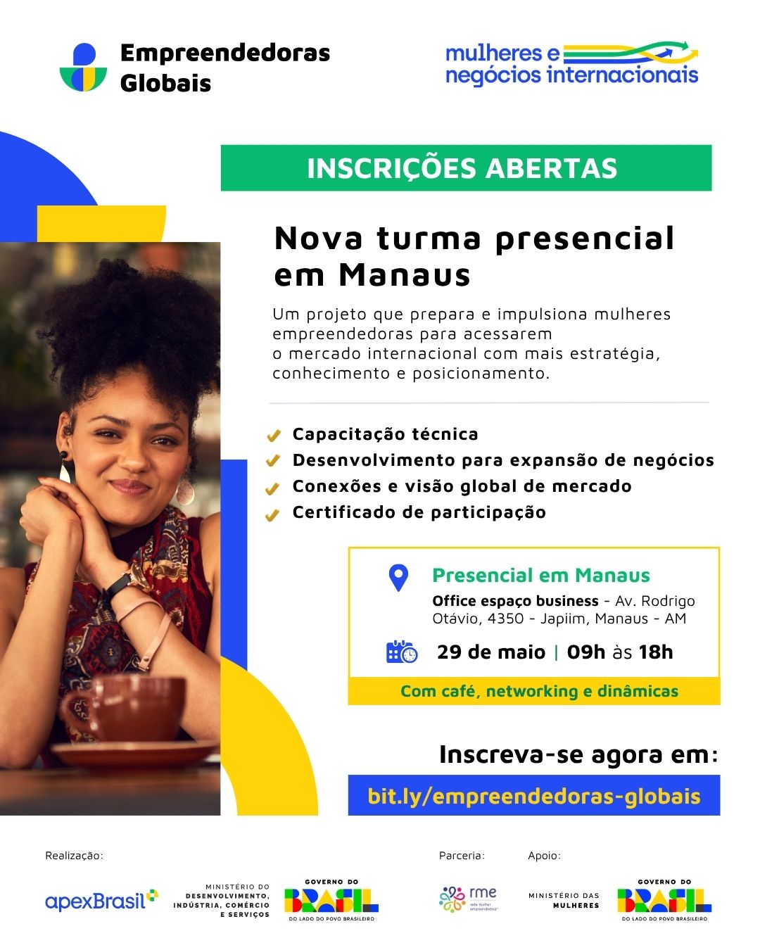 Evento acontece no dia 29 de maio em Manaus