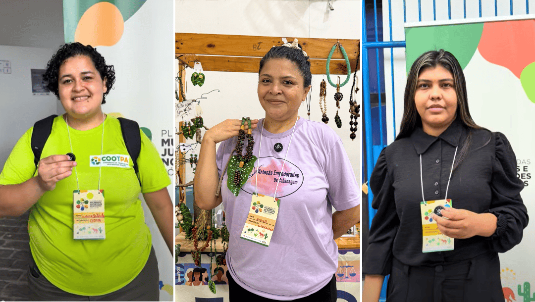 Fotos da Luana Saldanha, Higina Souza e Mykaele Maia, que participaram da Plenária Mulheres e Juventudes nos Biomas Pós-COP 30 - Amazônia.