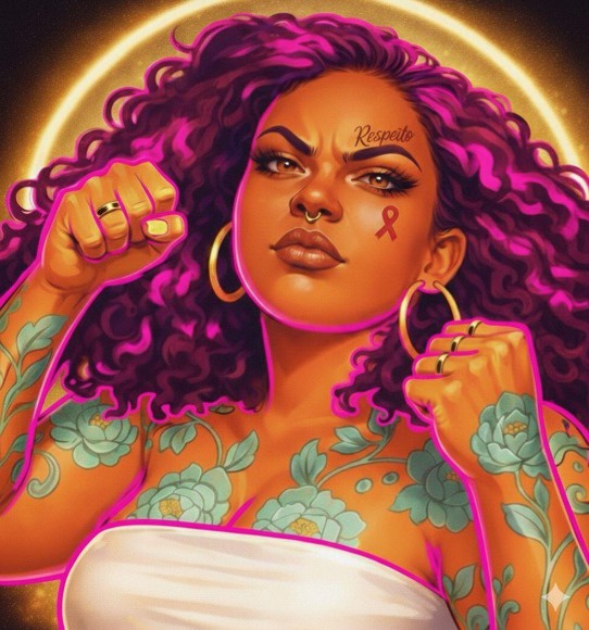 Arte feita no memorial  pela a artista Mariana Calle