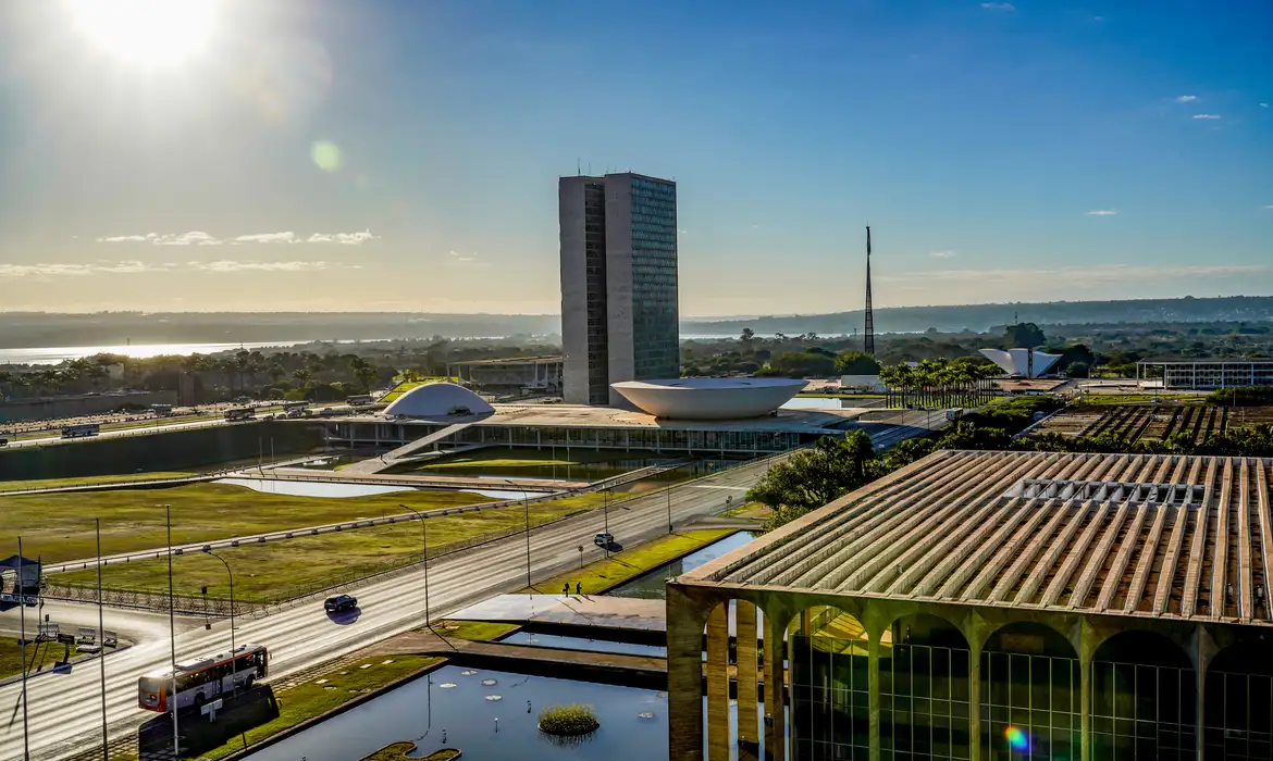 Imagem panorâmica do Congresso Nacional