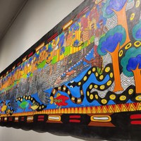 Painel indígena e obras táteis são destaque na pré-abertura da exposição Nakoada