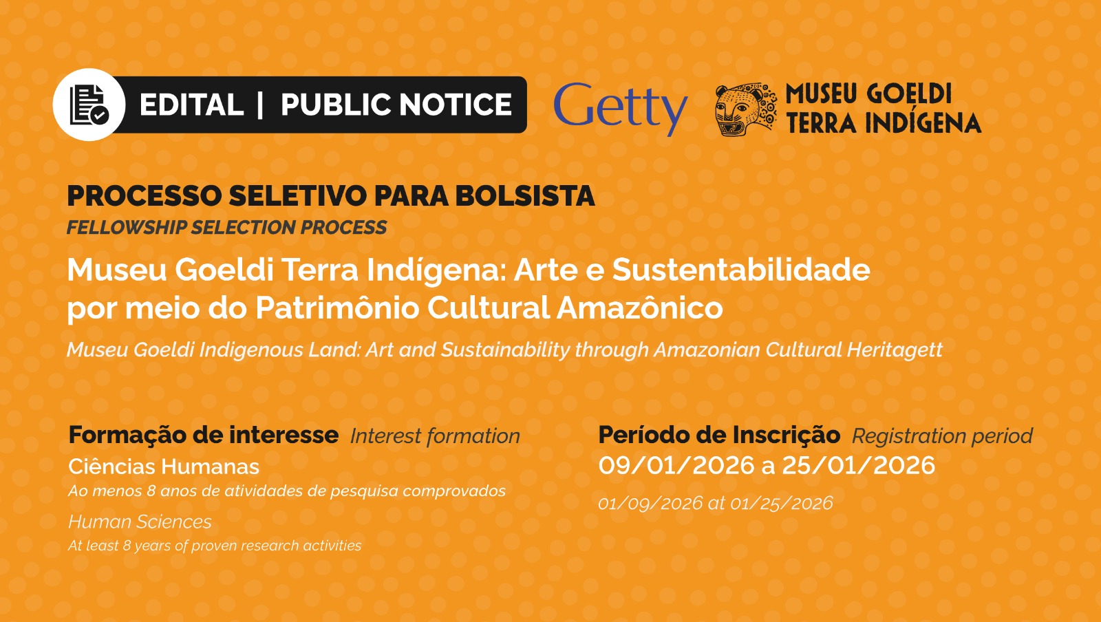 Inscrições para pesquisador indígena no Museu Goeldi estão abertas até dia 25